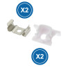 Pack 2 Tapones y 2 grapas para Perfil LM3714