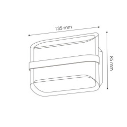 Aplique de pared Led Arrow 10W  3000K