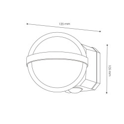 Aplique de pared Led World 10W  3000K