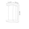 Aplique de pared Led Metse 10W  3000K