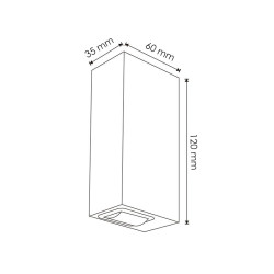 Aplique de pared Led Falcon 6W  3000K