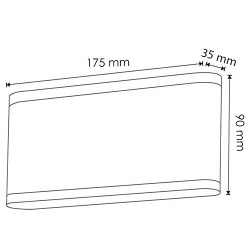 Aplique de pared Led Nian 10W  3000K