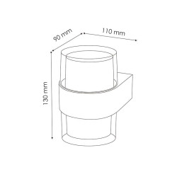 Aplique de pared Led Ian 10W  3000K