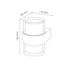 Aplique de pared Led Ian 10W  3000K