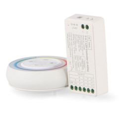 Controlador Regulador RGB+CCT 12/24V DC + Mando RF