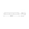 Pantalla estanca LED Proline 18W 600 mm CCT Enlazable  CCT