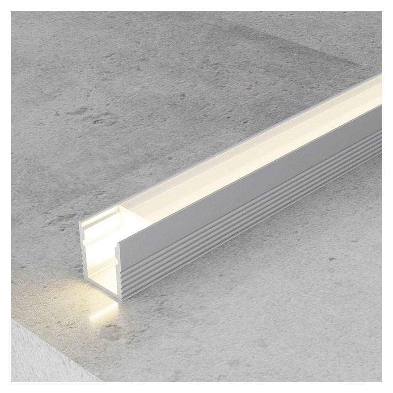 Perfil de aluminio Fine - 2 metros  Aluminio