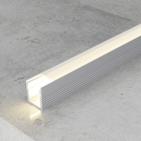 Perfil de aluminio Fine - 2 metros  Aluminio