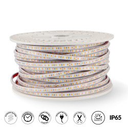 Tira de LED 220V SMD ProStrip 12W/m IP65 - 50 metros  2100K