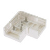 Conector L para Tira LED IP68 10MM out 8MM in 2PIN