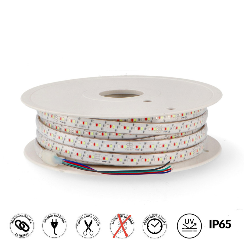 Tira de LED 220V SMD Bergamo 13W/m IP65 RGB - 25 metros  RGB