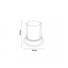 Foco LED orientable Tube Round 12W - DSC  4000K