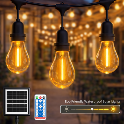 Guirnalda Led Solar de 10 bombillas 7,5M Exterior IP65  3000K