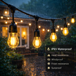 Guirnalda Led Solar de 10 bombillas 7,5M Exterior IP65  3000K