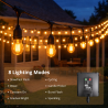 Guirnalda Led Solar de 10 bombillas 7,5M Exterior IP65  3000K