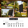 Guirnalda Led Solar de 10 bombillas 7,5M Exterior IP65  3000K