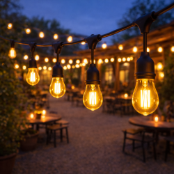Guirnalda Led Solar de 10 bombillas 7,5M Exterior IP65  3000K