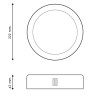Panel de Superficie Circular Serie Sensor Light 18W  4500K