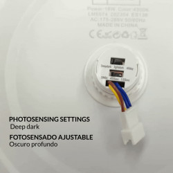 Panel de Superficie Circular Serie Sensor Light 18W  4500K