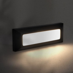 Baliza de Superficie Led Wall Long Negro 5W IP54  4000K