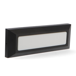 Baliza de Superficie Led Wall Long Negro 5W IP54  4000K