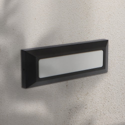 Baliza de Superficie Led Wall Long Negro 5W IP54  3000K