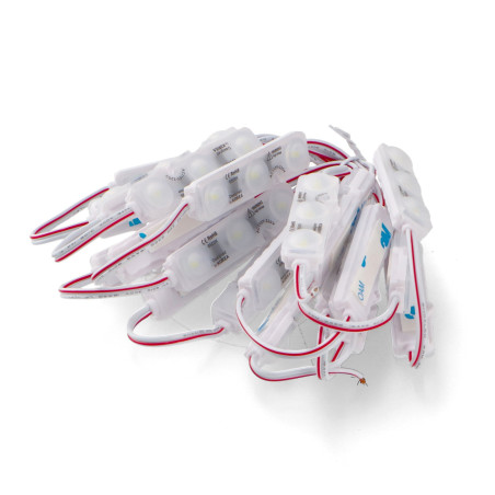 Cadena de 20 Módulos de 3 LED SMD Samsung 220V AC 2W  6500K