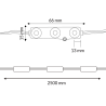 Cadena de 20 Módulos de 3 LED SMD Samsung 220V AC 2W  6500K