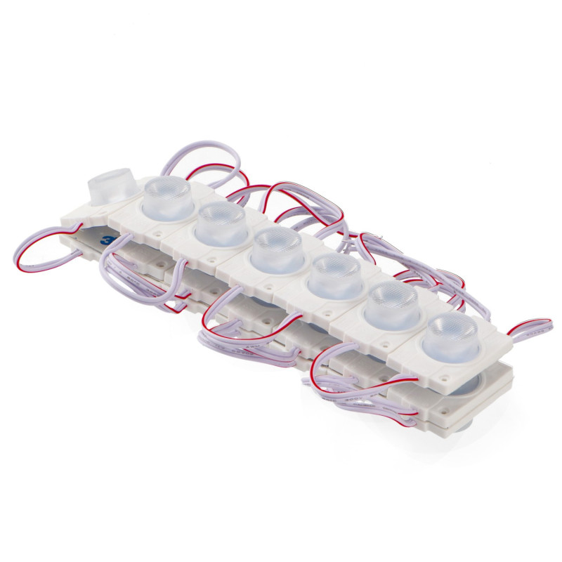 Cadena de 20 Módulos de 1 LED SMD Samsung 12V DC 2W  6500K