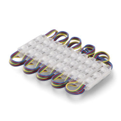Cadena de 20 Módulos de 3 LED SMD Samsung 12V DC 1W  RGB