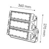 Foco Modular LED Premium 150W  4000K