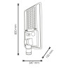 Farola Solar Led Solights Para Alumbrado Público 3906 Lm  6000K