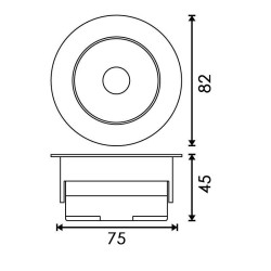 Foco Downlight LED CobMon 7W  6000K