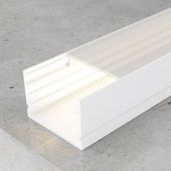 Perfil de aluminio Rok Lacado Blanco - 2 metros  Blanco