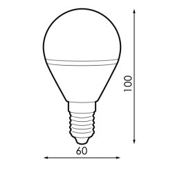 Bombilla Led E14 G60 7W  3000K