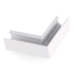 Unión en L Horizontal para Carril Magnético Serie 16mm  Blanco