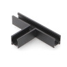 Unión en T Horizontal para Carril Magnético Serie 16mm  Negro