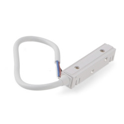 Conector con cable para Fuente Alimentación externa carril Magnético Serie 16mm  Blanco