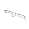 Foco LED Hallway Serie 16mm 12W para carril magnético Blanco 48V  3000K
