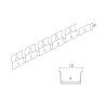 Perfil flexible de  Acero Inoxidable 9X16H mm para neones o funda de silicona - 20 metros  Aluminio