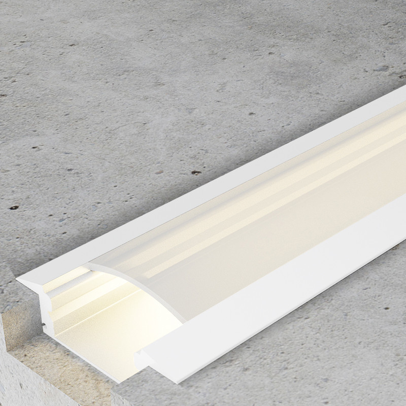 Perfil de aluminio Sub Lacado Blanco - 2 metros  Blanco