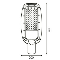 Farola Led Serie Harlem 150W  2700K