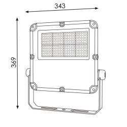 Foco proyector LED Slim Series 150W - DSC  5000K