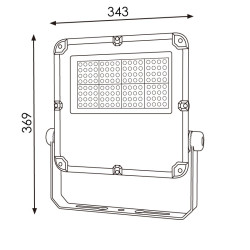 Foco proyector LED Slim Series 100W - DSC  4000K