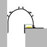 Perfil de aluminio Sunn Lacado Blanco - 2 metros  Blanco
