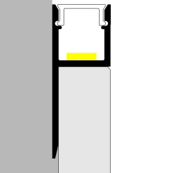 Perfil de aluminio Def - 2 metros  Aluminio