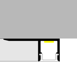 Perfil de aluminio Ope - 2 metros  Aluminio
