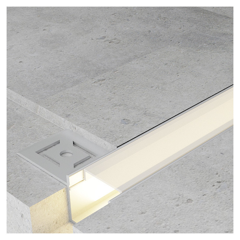 Perfil de aluminio Hure - 2 metros  Aluminio