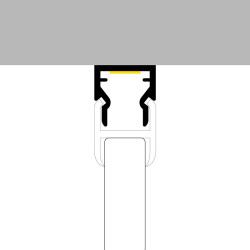 Perfil de aluminio Nibble - Especial Vitrinas - 2 metros  Aluminio