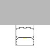 Perfil de aluminio Wef - 2 metros  Aluminio